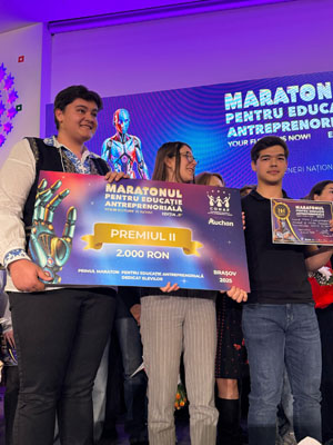 Confederația Națională pentru Antreprenoriat Feminin Maratonului pentru Educație Antreprenorială POAZA LOCUL II