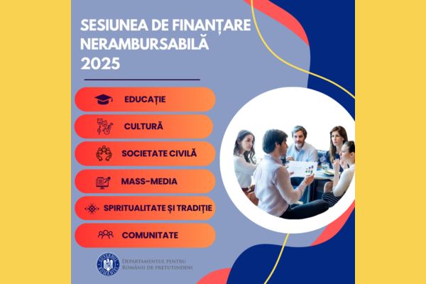 Departamentul pentru Românii de Pretutindeni lansează Sesiunea de finanțare nerambursabilă 2025