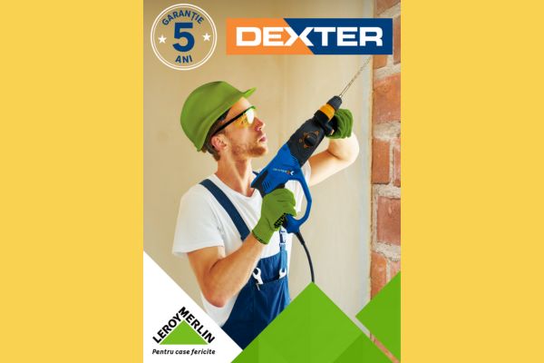 Leroy Merlin extinde la cinci ani garanția pentru uneltele electrice din marca proprie Dexter