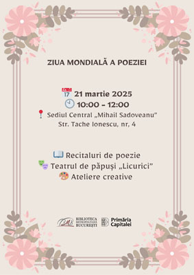 Biblioteca Metropolitană București celebrează Ziua Mondială a Poeziei alături de cei mici