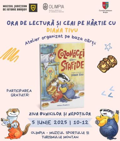 Muzeul Olimpia din Brașov organizează activități gratuite de 1 Iunie și 5 Iunie pentru copii, cu ateliere, lecturi și aventuri interactive în muzeu.