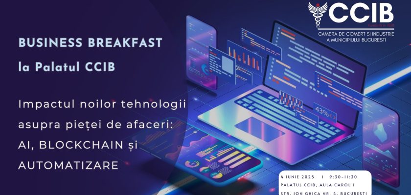 Business Breakfast CCIB 2025 Impactul AI, Blockchain și Automatizării asupra Mediului de Afaceri