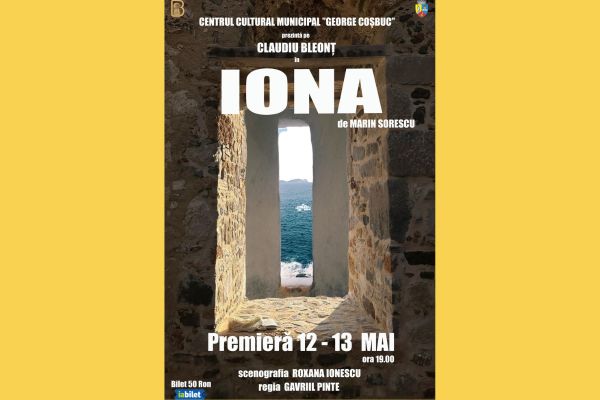 Claudiu Bleonț aduce la viață Iona pe scena Palatului Culturii din Bistrița
