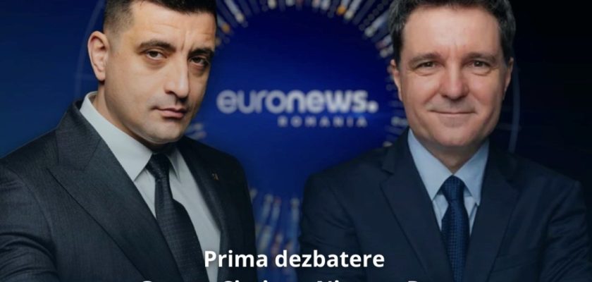 Dezbatere electorala Nicușor Dan George Simion alegeri prezidențiale 2025 Euronews România