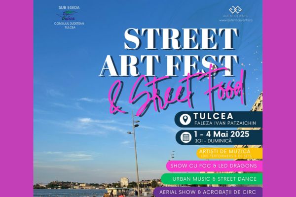 Street Art Fest & Street Food Tulcea 2025 Artă, Muzică, Distracție
