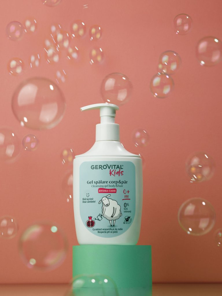 759 - Gel spalare corp&par Hydra-care - Gerovital Kids 2023 - portret 1