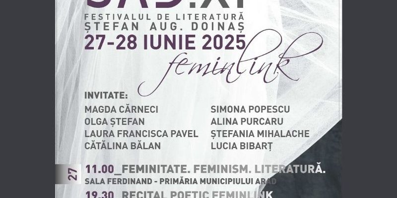 Festivalul SAD 2025 Literatura feminină, între memorie și rezistență