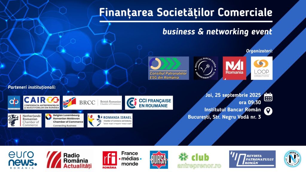 Finanțarea societăților comerciale 25.09.2025 Eveniment coperta zp