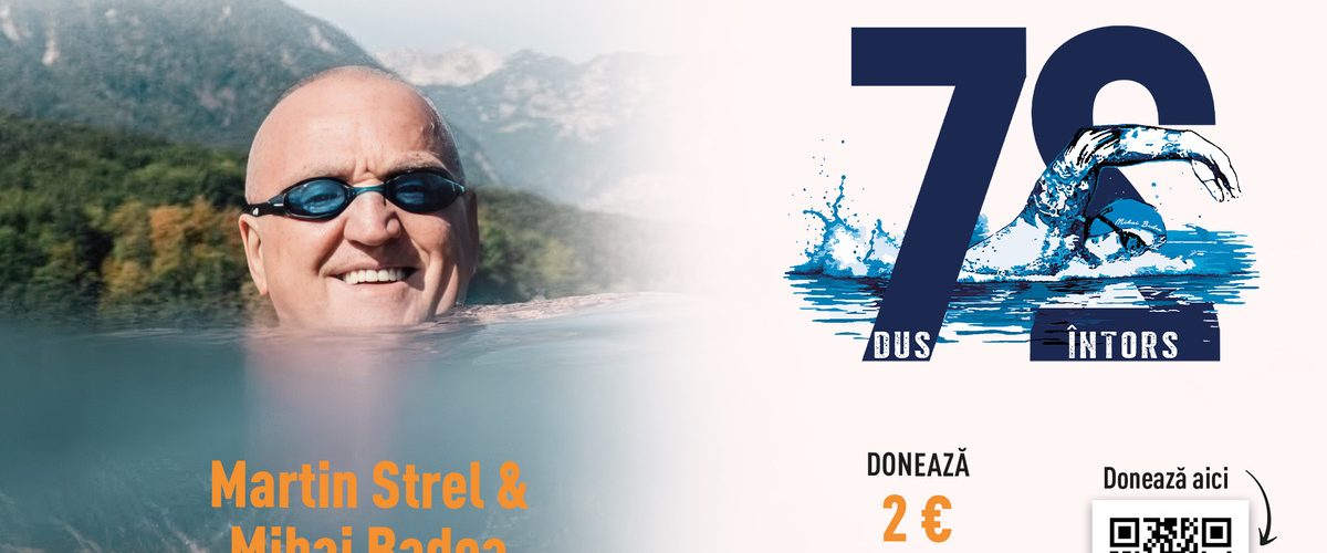 Martin Strel înoată în România pentru copiii cu dizabilități