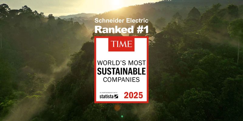 Schneider Electric desemnata cea mai sustenabila companie din lume de catre revista TIME si Statista, in 2025
