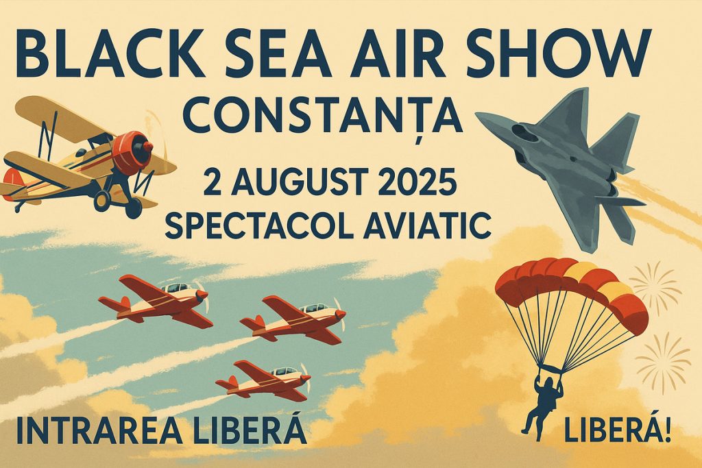 Black Sea Air Show revine la Constanța pe 2 august 2025