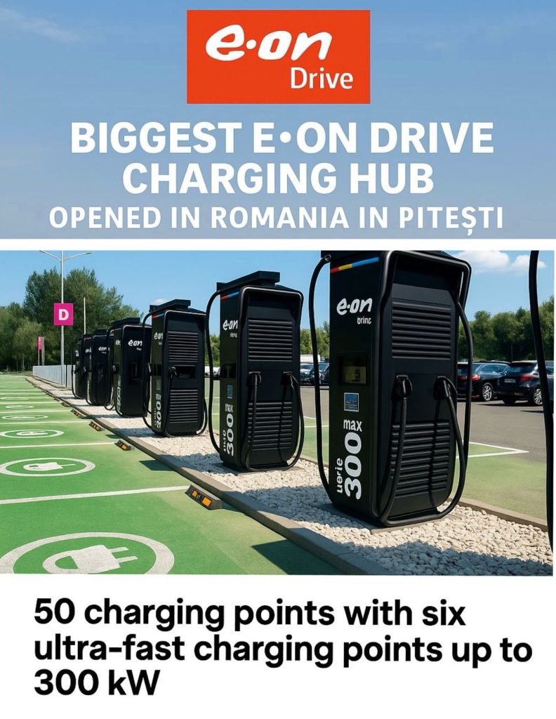 E.ON Drive a inaugurat cel mai mare HUB de încărcare a vehiculelor electrice din România în Pitești