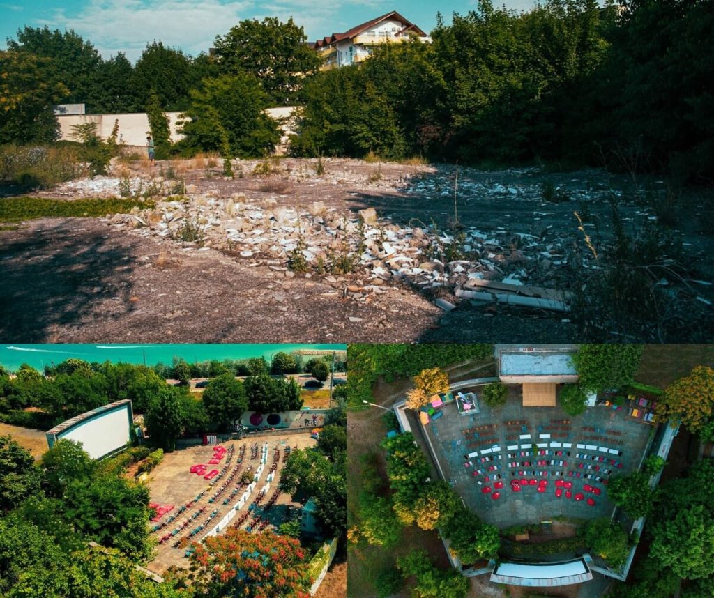 Grădina Cinemascop din Eforie Sud Dintr-un cinematograf în ruină a renăscut o scenă vibrantă a artei contemporane