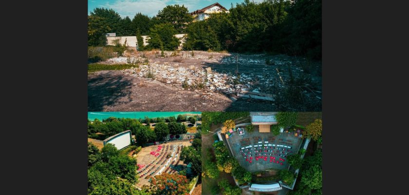 Grădina Cinemascop din Eforie Sud Dintr-un cinematograf în ruină a renăscut o scenă vibrantă a artei contemporane Eforie Colorat 5 cover ZP