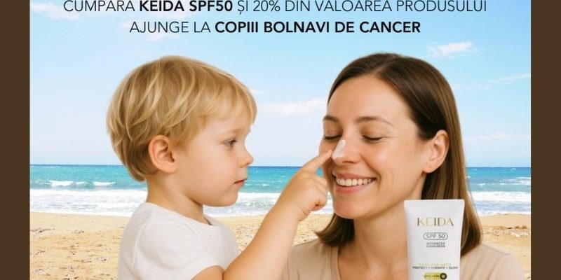 Keida și Dăruiește Aripi Împreună pentru copiii bolnavi de cancer