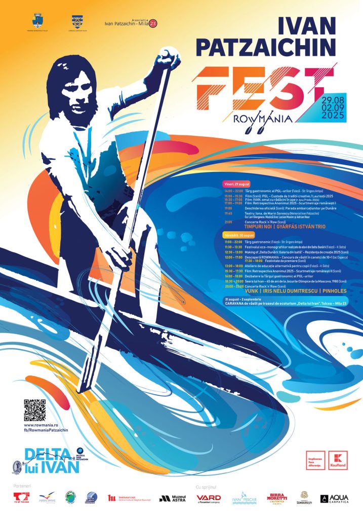 Afis Festivalul Ivan Patzaichin 2025 Tulcea Delta Dunării