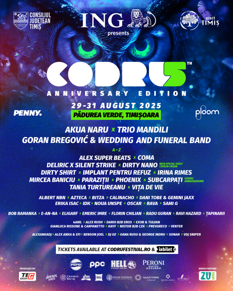CODRU Festival 2025 festival Timișoara 2025 afis