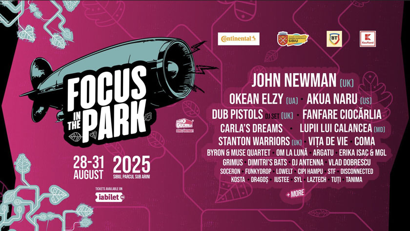 Focus in the Park 2025, festival Sibiu, muzică alternativă, John Newman, eveniment cultural România