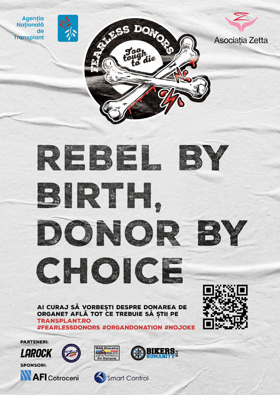 FearlessDonors, Agenția Națională de Transplant, donare de organe, solidaritate, pacienți pe liste de așteptare, transplant România