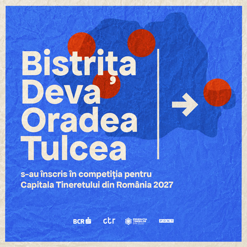 Patru orase candideaza pentru titlul Capitala Tineretului din Romania in 2027