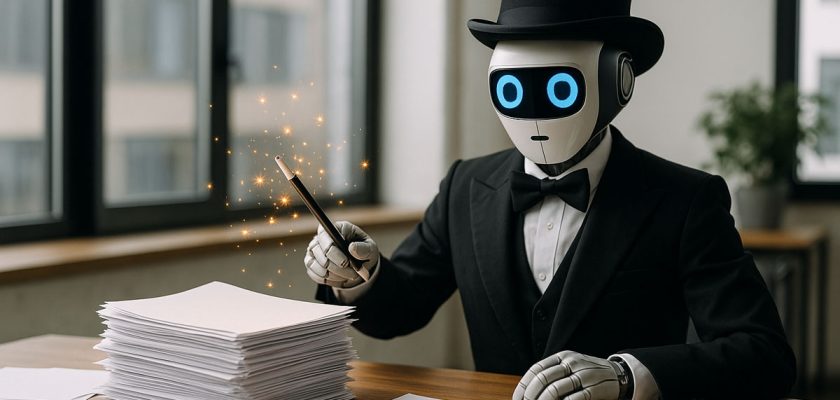 achiziții publice, AI în achiziții, caiet de sarcini, robot și magician, inteligență artificială, transparență achiziții, digitalizare administrație, algoritmi achiziții, eficiență birocratică, inovație publică