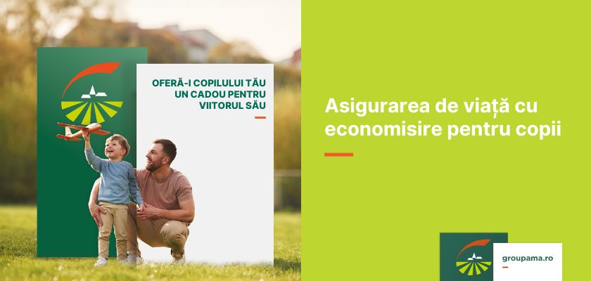 Asigurarea de viață cu economisire pentru copii de la Groupama oferă siguranță financiară, flexibilitate și confort emoțional pentru întreaga familie.