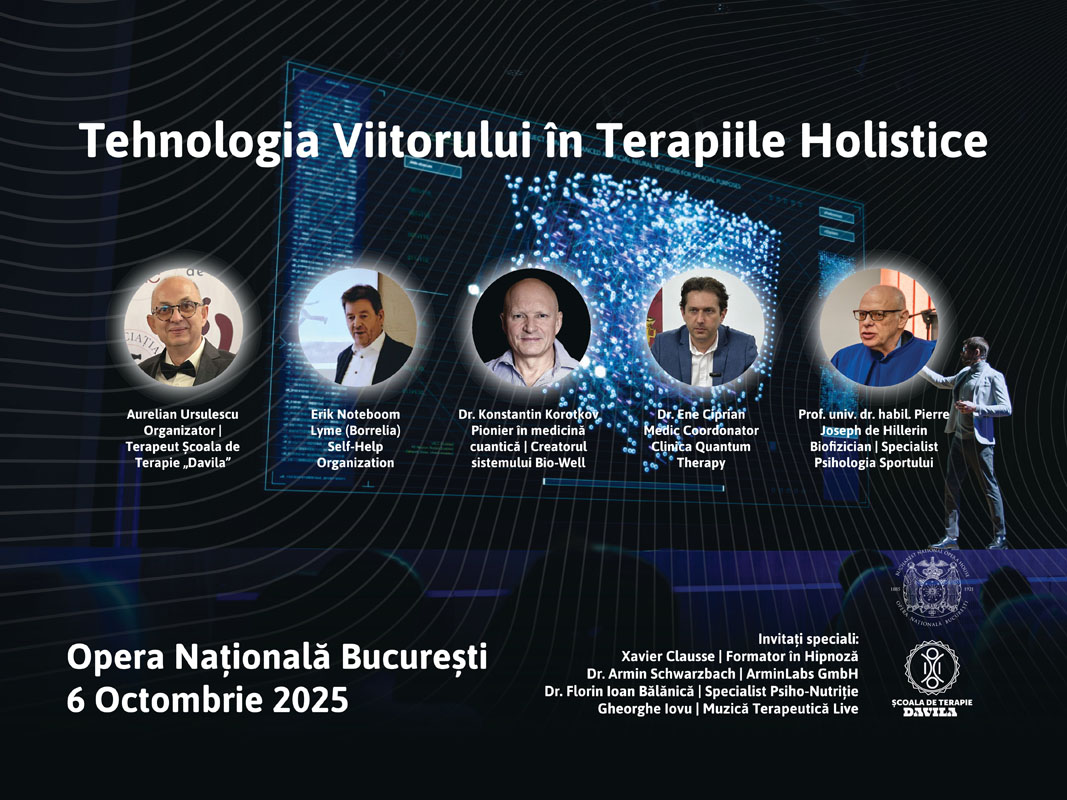 Dr. Konstantin Korotkov vine în premieră la Opera Națională București pe 6 octombrie 2025. Evenimentul marchează un pas important pentru medicina integrativă în România.