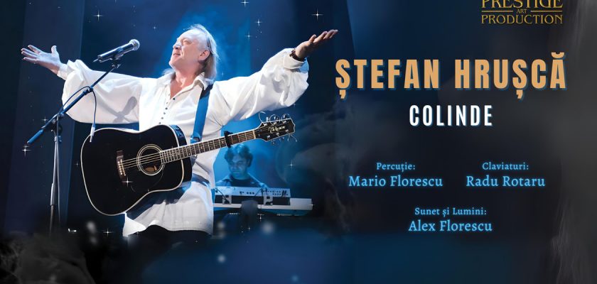 Ștefan Hrușcă, bancuri Ștefan Hrușcă, Chuck Norris colinde, turneu Ștefan Hrușcă 2025, concerte colinde România, colinde tradiționale, cultură pop românească, millenials Hrușcă, umor colinde, turneu național colinde