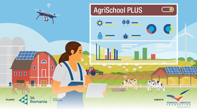 AgriSchool Plus, educație antreprenorială, licee agricole, Junior Achievement România, Romanian-American Foundation