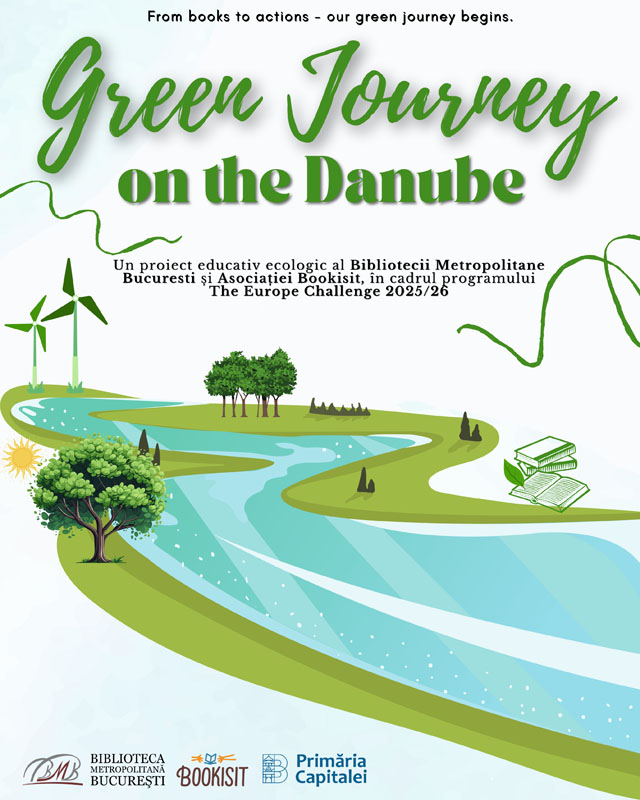 Biblioteca Metropolitană București, Green Journey on the Danube, The Europe Challenge, educație ecologică, Bookisit, joc de societate, Dunărea, sustenabilitate, European Cultural Foundation, tranziție verde