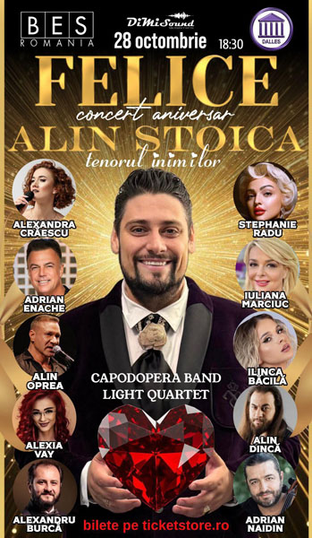 Concertul Felice o seară aniversară dedicată tenorului Alin Stoica