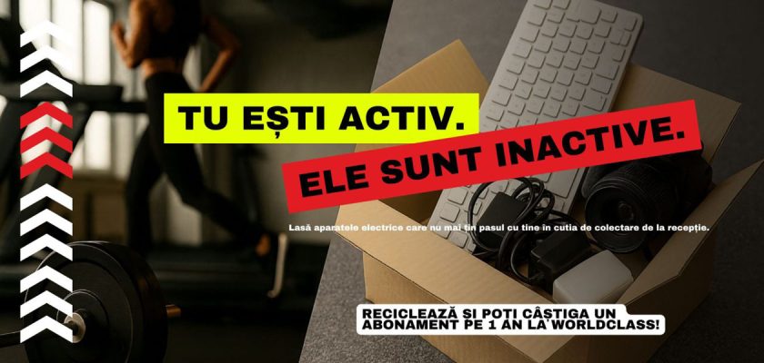 ENVIRON, World Class România, reciclare, deșeuri electrice, fitness sustenabil, campanie ecologică, Roxana Puia, Kent Orrgren, sănătate și mediu, puncte de colectare, lifestyle verde