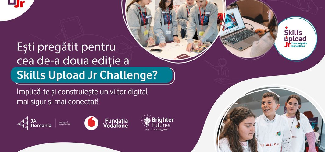 Fundația Vodafone România, Skills Upload Jr Challenge, Angela Galeța, Junior Achievement,