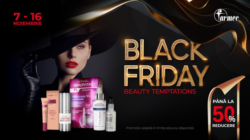 Black Friday 2025 Farmec Gerovital Aslavital oferte reduceri produse beauty 1200px