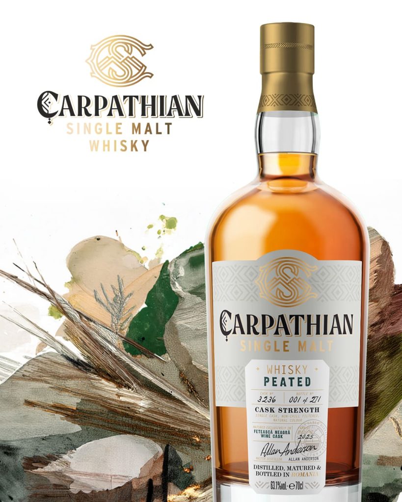 Carpathian Single Malt Whisky Peated Fetească Neagră Cask Strength