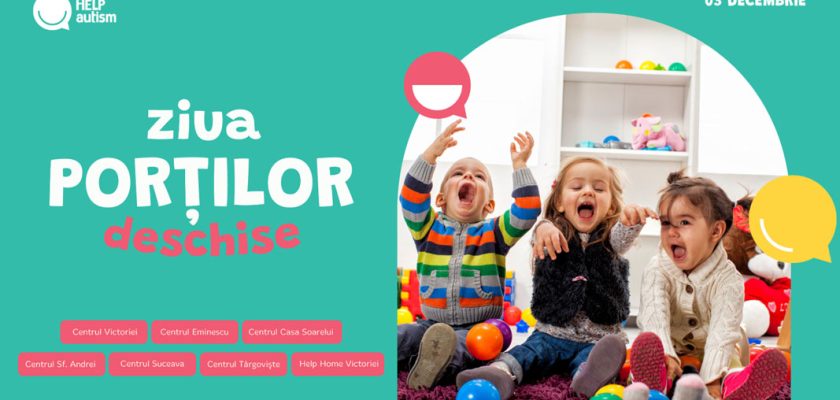 Help Autism, Ziua Porților Deschise, terapie ABA, autism copii, incluziune, centre de terapie, sprijin familii