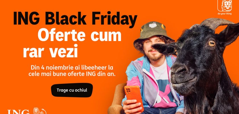 ING Bank Black Friday, ING Bazar, cashback Amazon, credite ING, Disney Plus gratuit, oferte bancare 2025