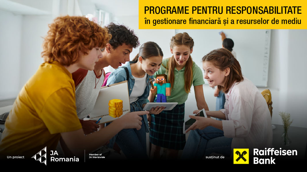 JA România și Raiffeisen Bank inspiră o nouă generație de tineri responsabili