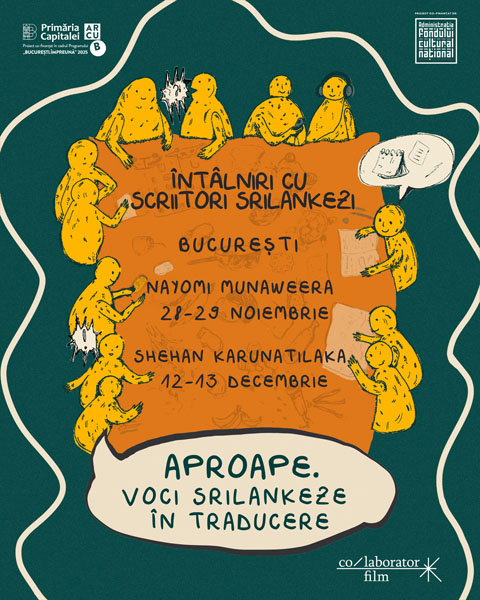 Nayomi Munaweera, literatură srilankezo-americană, Aproape Voci srilankeze în traducere, evenimente culturale București, Rezidența9, colaborator film, migrație și literatură, dialog i (2)