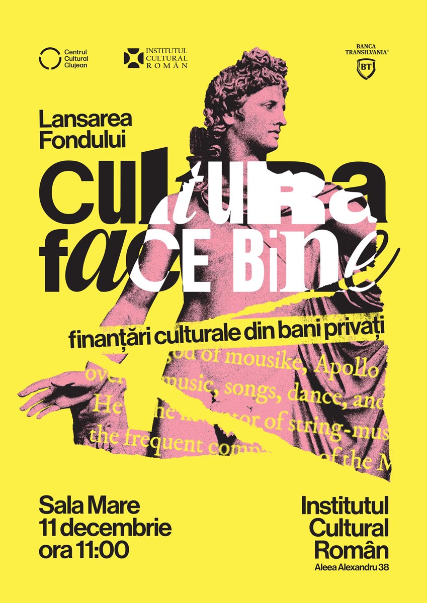 Cultura Face Bine, finanțări culturale, fond privat cultură, microgranturi culturale