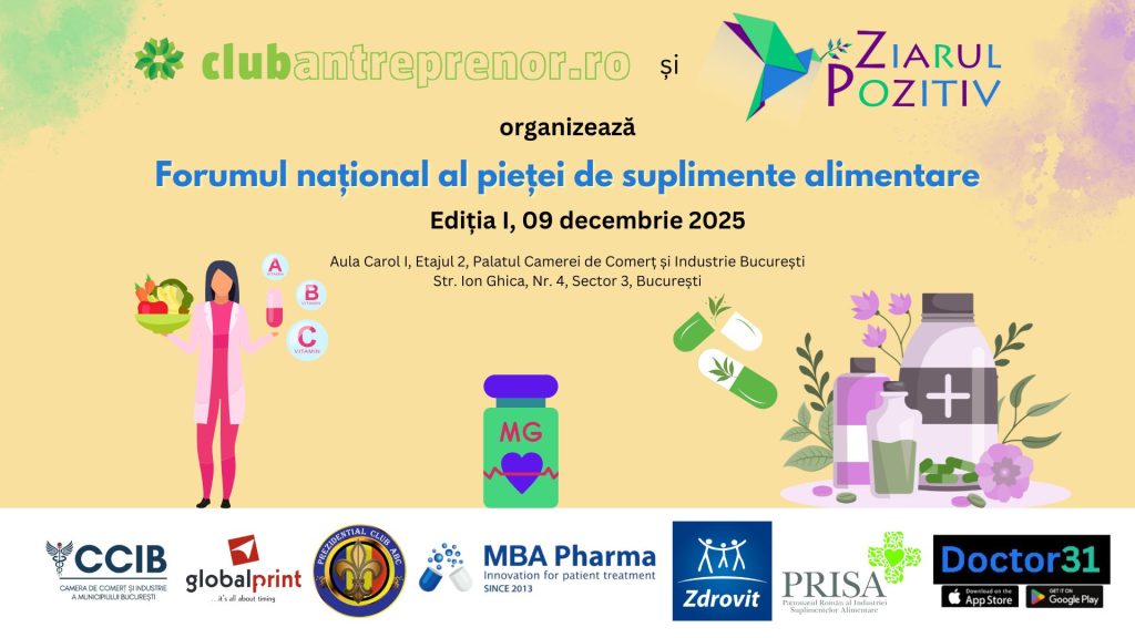Forumul național al pieței de suplimente alimentare 9 decembrie 2025 editia 1 palatul ccib
