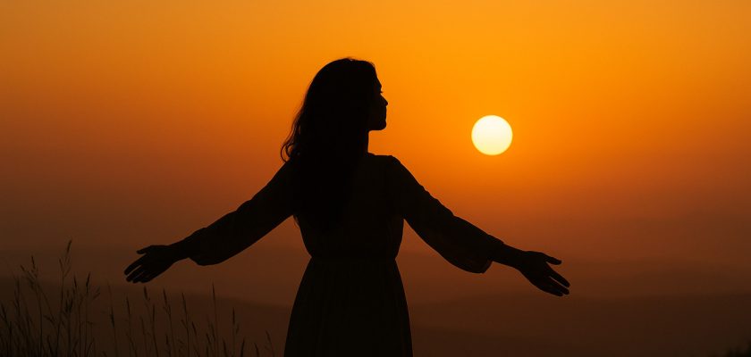 reflecție spirituală sensul vieții relaxare apus energie pozitiva