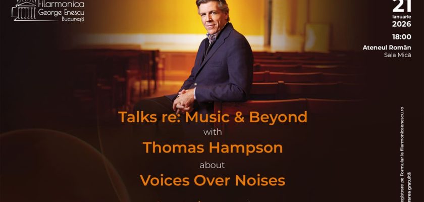 Thomas Hampson, invitat la Filarmonica George Enescu în Talks re: Music & Beyond