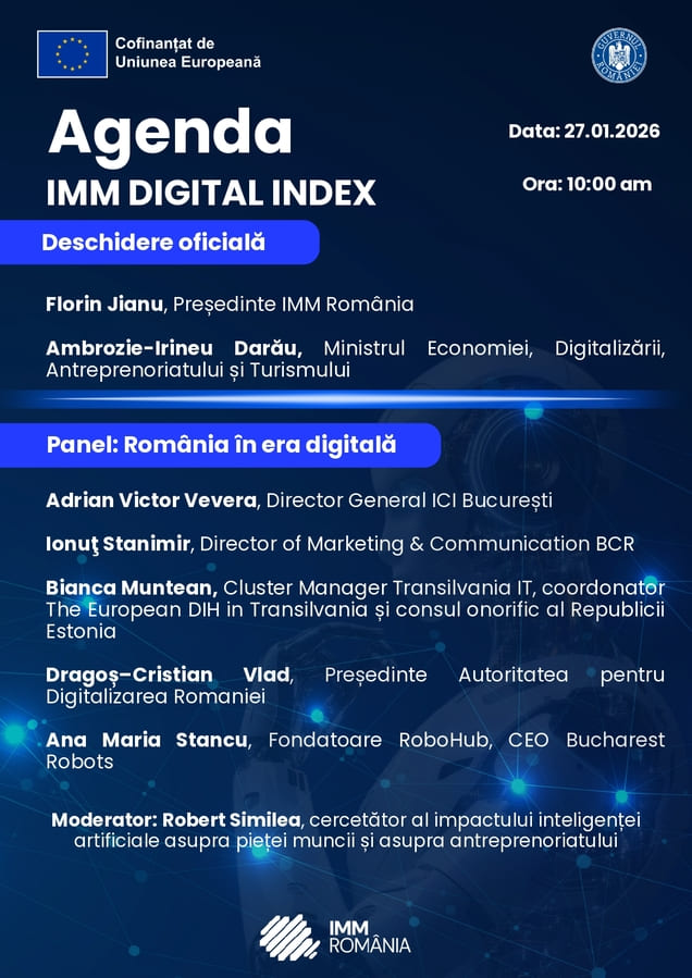 Agenda finala IMM Digital Index Indexul Digitalizării României