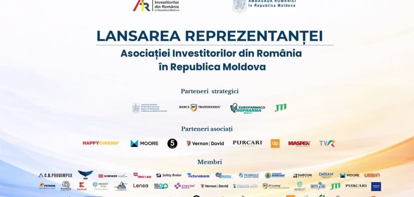 Evenimentul de Lansare a Reprezentanței Asociației Investitorilor din România în Republica Moldova