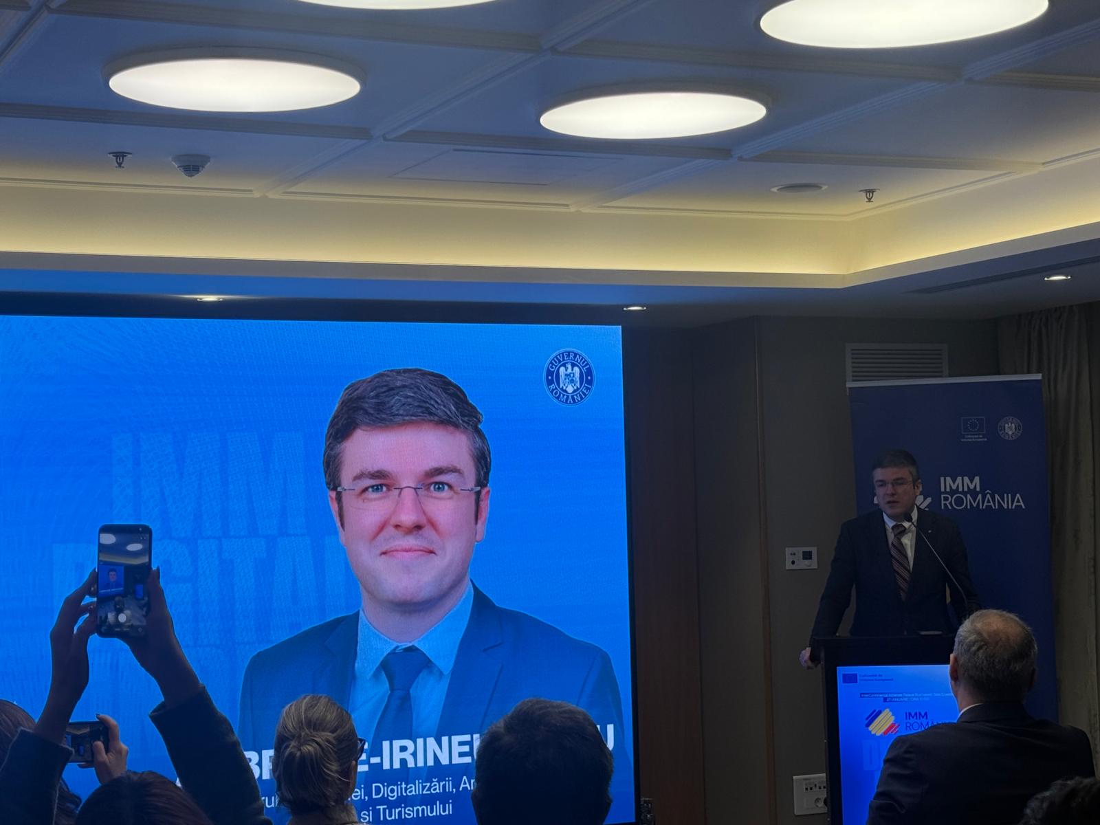 Irineu Darău, ministrul Economiei, Digitalizării, Antreprenoriatului și Turismului IMM DIGITAL INDEX