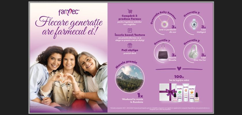 KV_Farmec_Ianuarie 2026_Campanie îngrijirea mâinilor Farmec