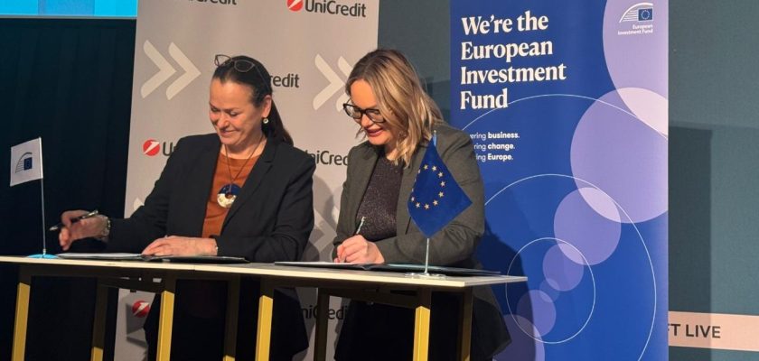 Semnare acord UniCredit FEI InvestEU