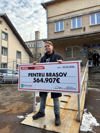 Codin Maticiuc 565.000 de euro donați pentru Brașov spitale