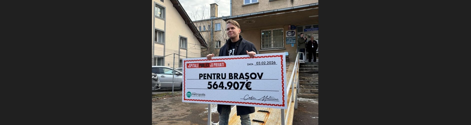 Codin Maticiuc 565.000 de euro donați pentru Brașov spitale coperta BC